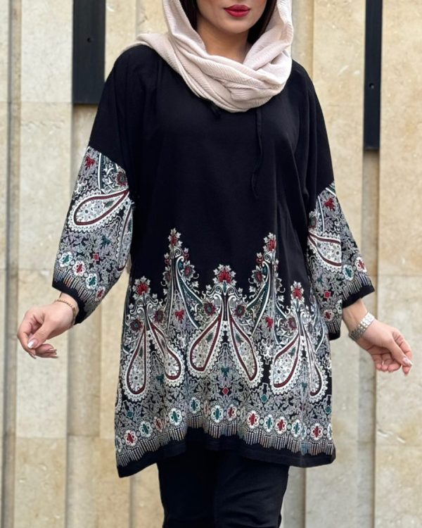 تونیک جنس نخی شسته شده بدون آبرفت فول قواره بزرگ6511