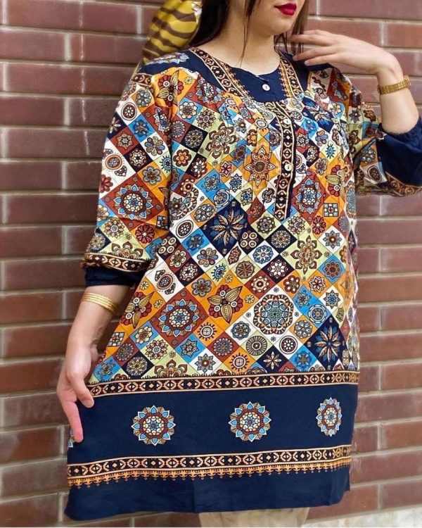 مانتو نخی اندونزی زنانه دخترانه کالکشن بهاره 444951 - Image 7