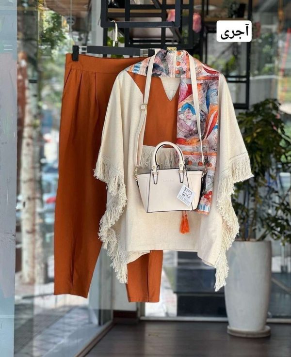 ست شومیز شلوار بهاری جیلان246358 - Image 4