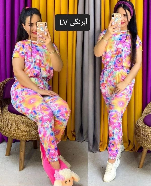 ست دو تیکه تیشرت شلوار بهاره جدید6445394