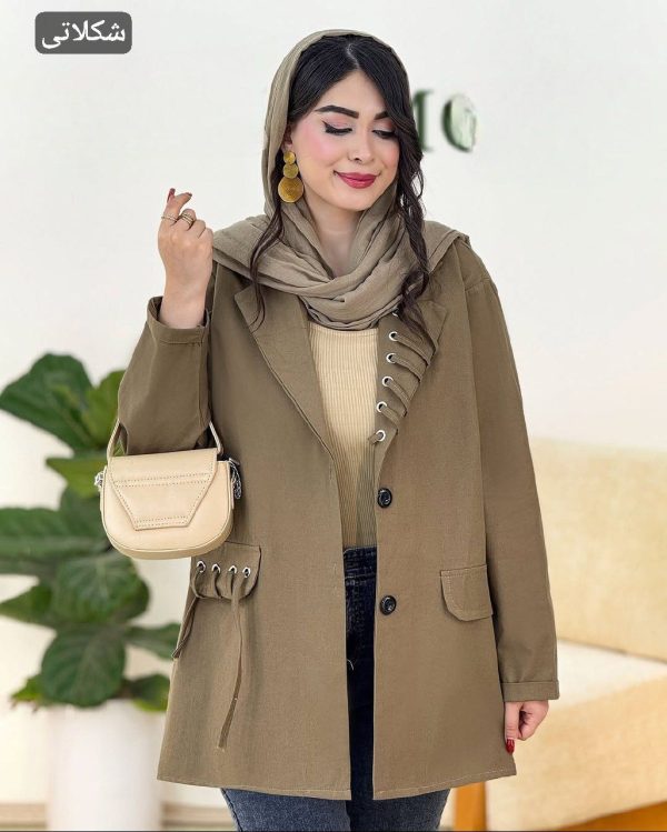 مانتو زنانه دخترانه کوتاه کالکشن بهاره 444983 - Image 7