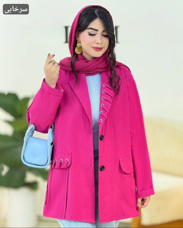 مانتو زنانه دخترانه کوتاه کالکشن بهاره 444983