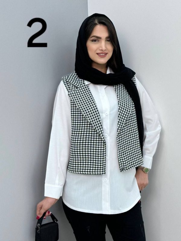 مانتو دو تیکه وست شومیز بهاره64100253 - Image 4