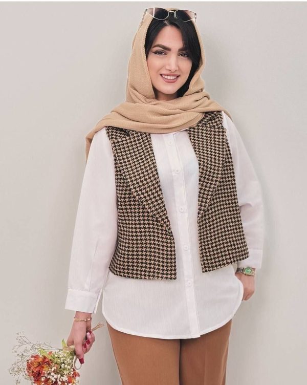 مانتو دو تیکه وست شومیز بهاره64100253