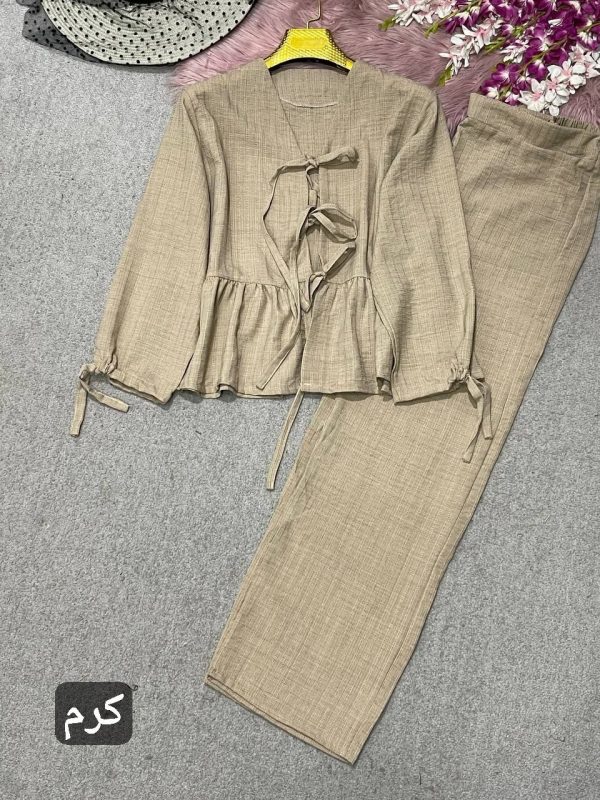 ست مانتو شلوار عروسکی زنانه686578 - Image 4