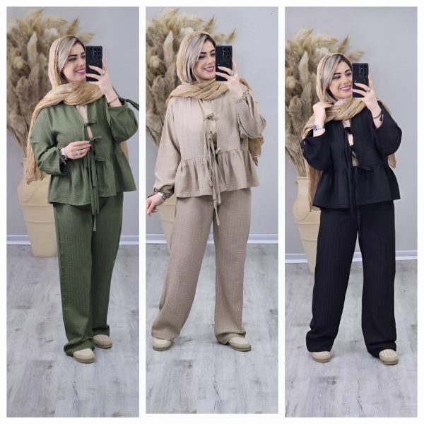 ست مانتو شلوار عروسکی زنانه686578