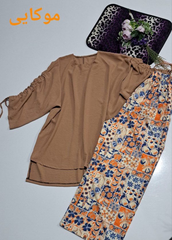 ست شومیز شلوار جدید و بهاره زنانه6100113 - Image 8