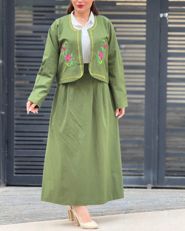 کت دامن زنانه و دخترانه بهاره شیک 77038 - Image 3