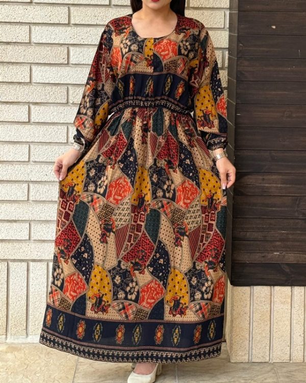 ساحلی پیراهنی زنانه زیبا سایز بزرگ77036
