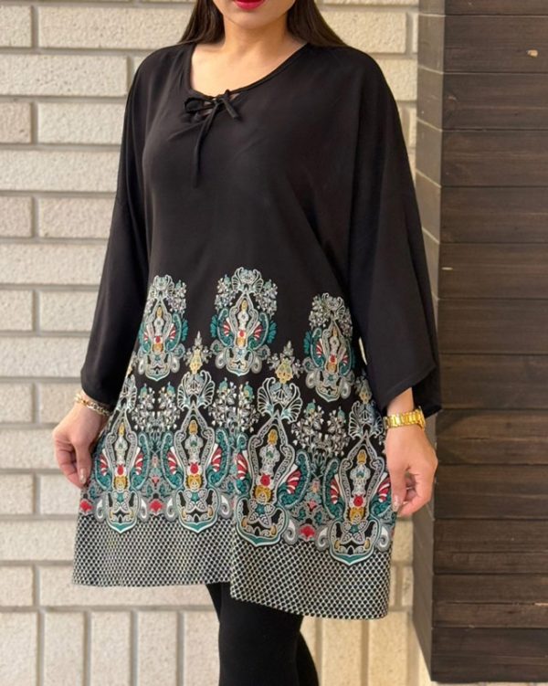شومیز و تونیک زنانه شیک با طرح سنتی 77027 - Image 6