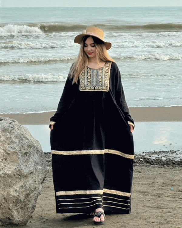 پیراهن زنانه ساحلی سایز بزرگ بسیار شیک و جنس عالی773460 - Image 3
