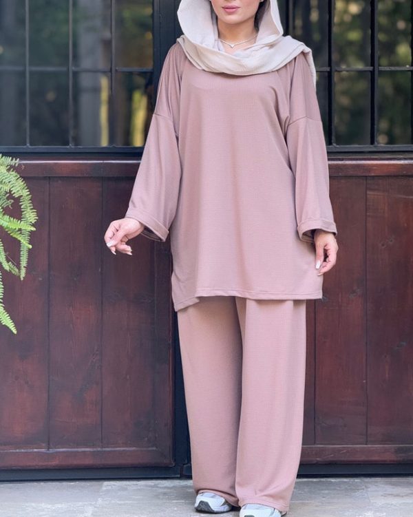 ست بلوز شلوار زنانه و دخترانه خنک وشیک774020 - Image 6