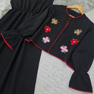 کت سارافن زنانه و دخترانه گلدوزی شده مدل نیایش44178