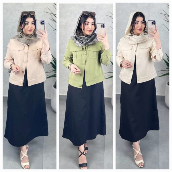 ست مانتو کت سارافون زنانه687227