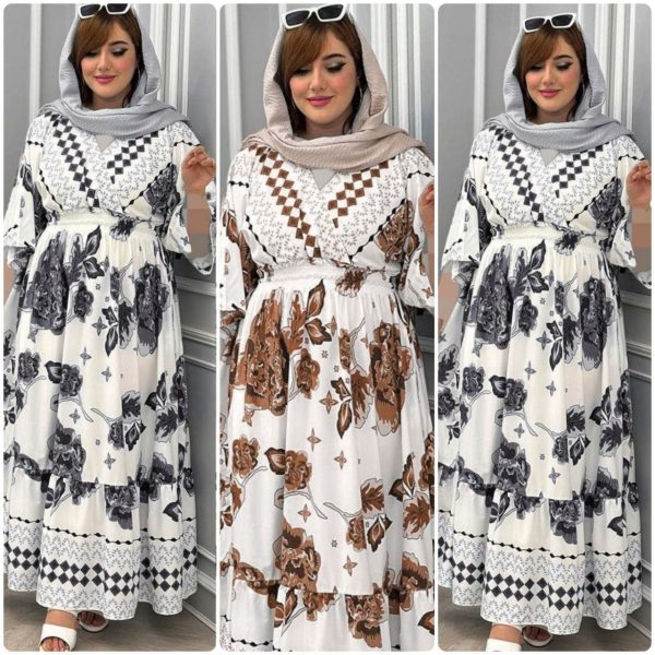 ساحلی زنانه و دخترانه خنک و تابستانی مدل گلشید 44192
