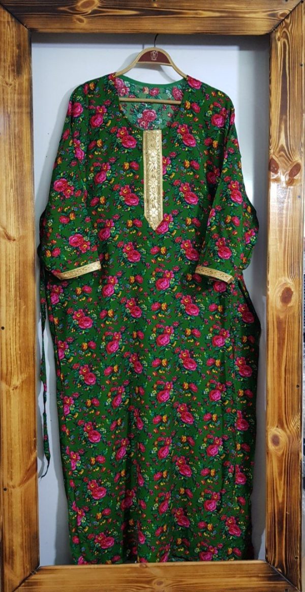 ساحلی زنانه و دخترانه طلاکوب طرح دار 44191 - Image 5