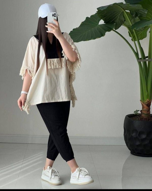 زنانه دخترانه شومیز شلوار مدل نازدونه 44208 - Image 15
