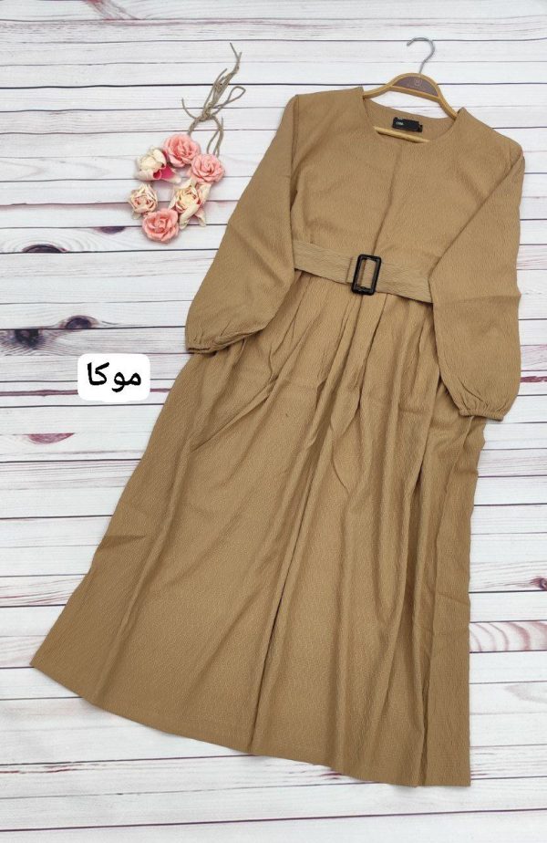 پیراهن مانتویی کفتان زنانه جدید و بهاره 21033 - Image 3