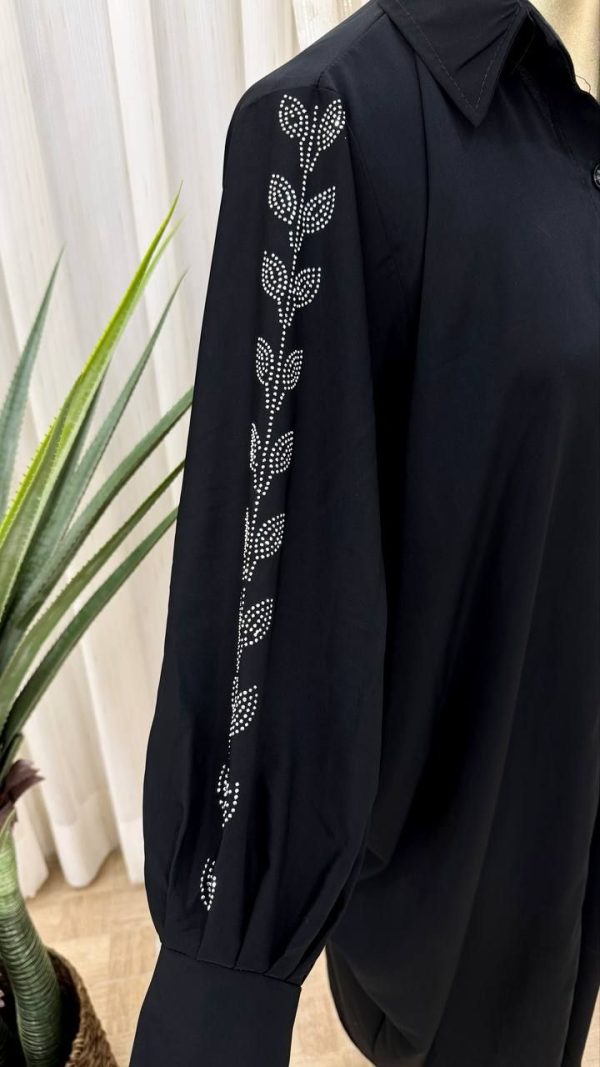 مانتو بلند عبایی زنانه یاقوت 44308 - Image 6