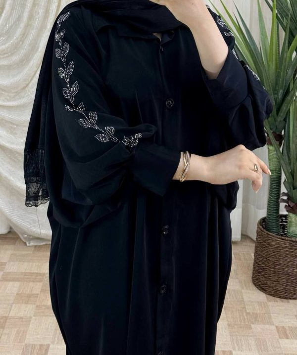 مانتو بلند عبایی زنانه یاقوت 44308 - Image 4
