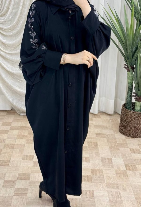 مانتو بلند عبایی زنانه یاقوت 44308 - Image 5