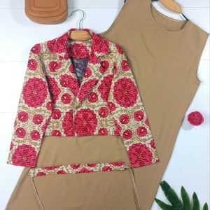 ست سه تیکه کت و سارافن و کمربند زنانه 279645