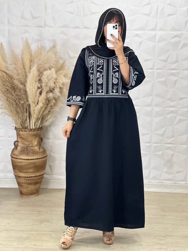 پیراهن ساحلی زنانه و دخترانه تابستانی مدل نغمه 44225