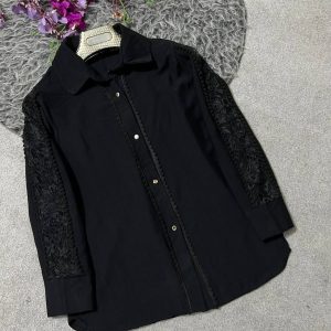 شومیز گیپور زنانه و دخترانه مجلسی 44229
