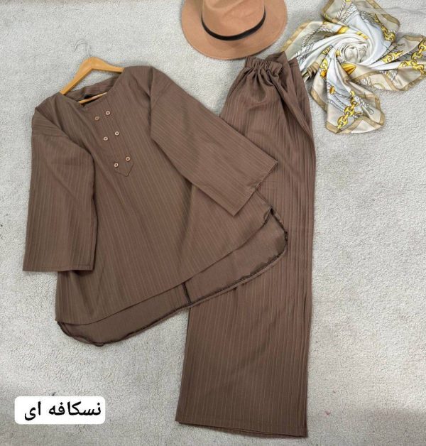 ست مانتو شلوار زنانه و دخترانه سبک و بهاری 4487585 - Image 6