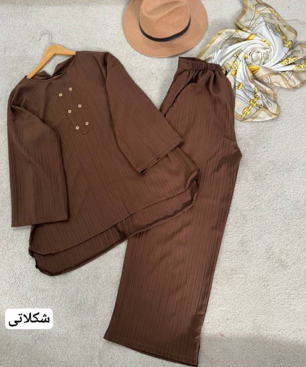 ست مانتو شلوار زنانه و دخترانه سبک و بهاری 4487585 - Image 4