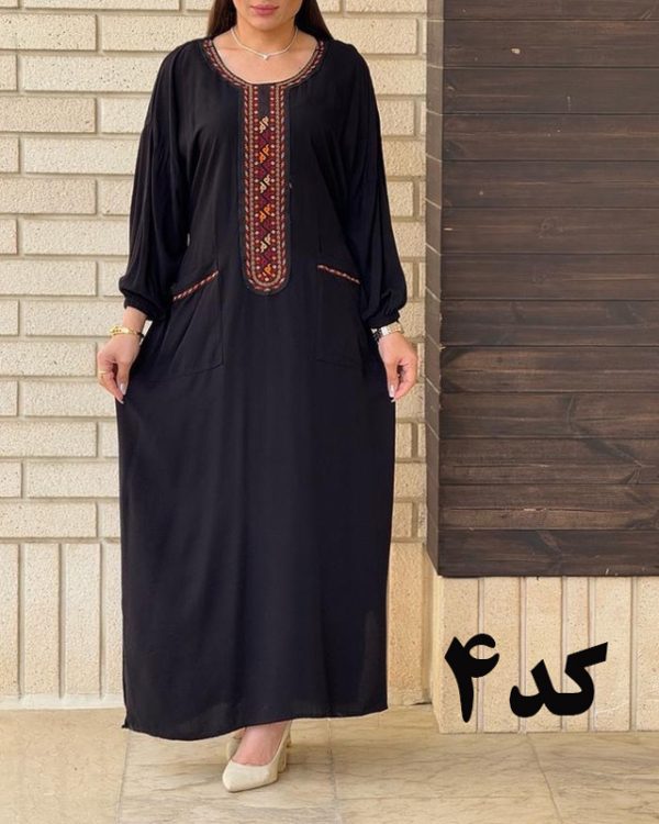 کفتان بلند زنانه دخترانه طرح سنتی 6174 - Image 3