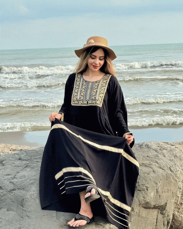 پیراهن زنانه ساحلی سایز بزرگ بسیار شیک و جنس عالی773460
