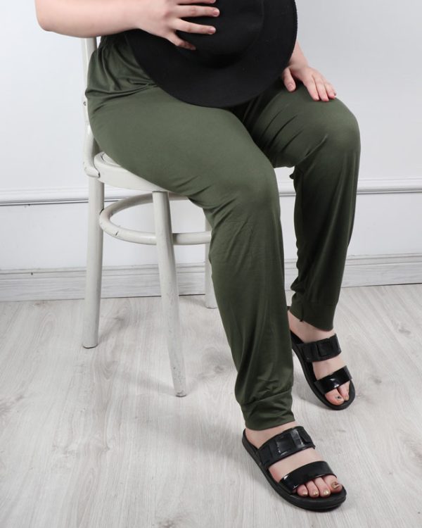 شلوار راحتی زنانه دخترانه جنس گیاهی طرح ساده 1169