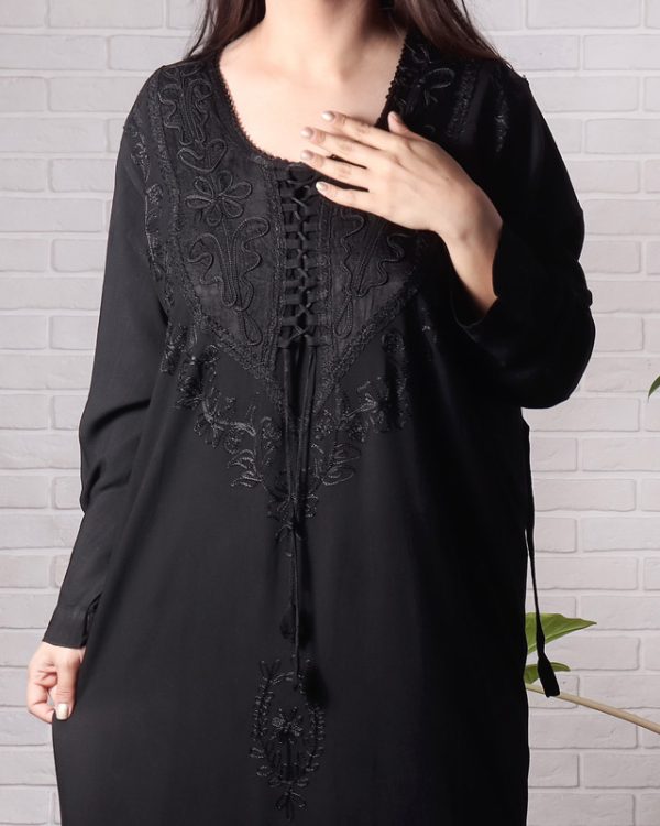 ساحلی پیراهنی زنانه سایز بزرگ باکیفیت نخی772969 - Image 3