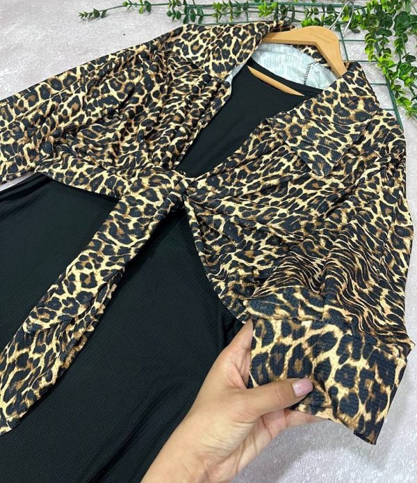 دو تیکه پلنگی و شومیز دامن جدید 27718 - Image 3