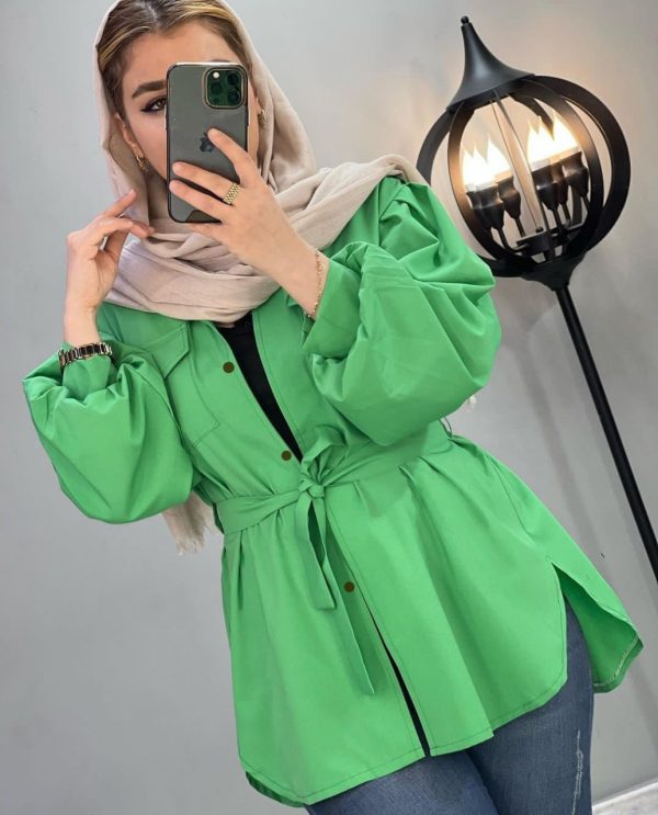 مانتو کمربند دار 287858