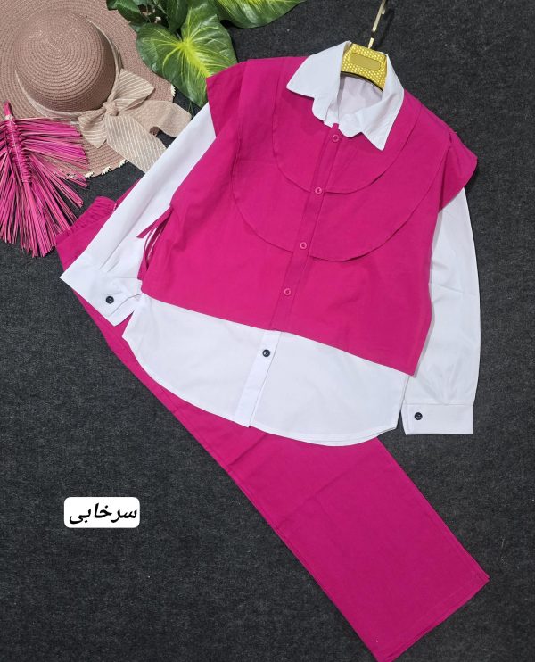 سه تیکه اسپرت  تابستانی زنانه  2100033 - Image 9