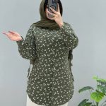 شومیز مانتویی گلدار تابستانی