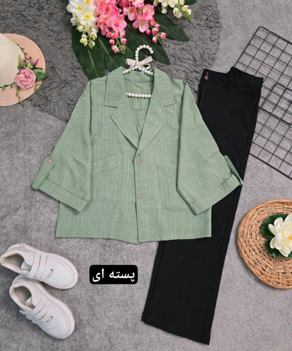 مانتو لنین شیک راحتی 288280 - Image 4
