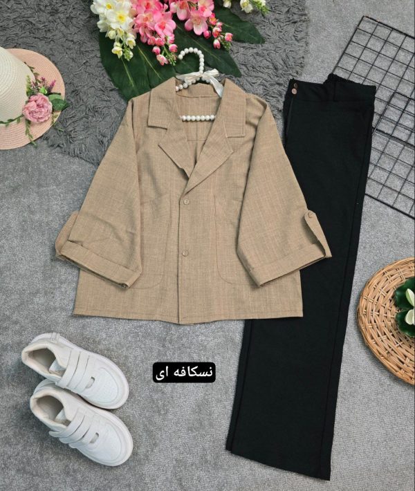 مانتو لنین شیک راحتی 288280 - Image 6