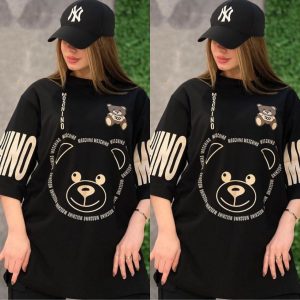 تیشرت لانگ مشکی بلند راحت