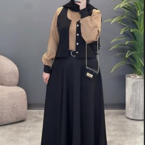 ست سه تیکه شومیز و جلیقه دامن