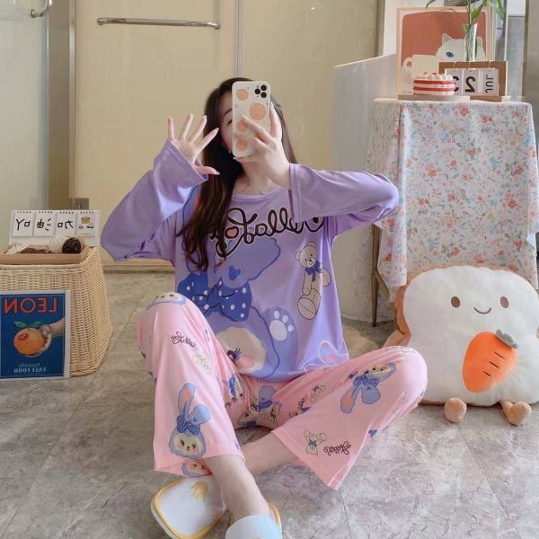 ست بلوز شلوار دخترانه راحتی 44231 - Image 8