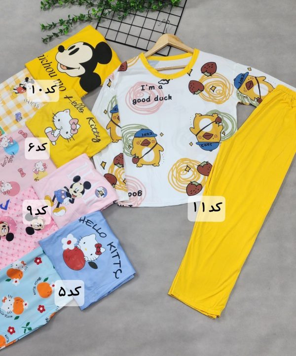 ست بلوز شلوار دخترانه راحتی 44231 - Image 3