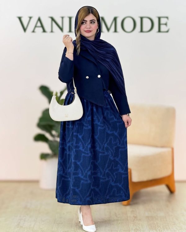ست کت دامن زنانه و دخترانه شیک و مجلسی مدل نانسی 44393 - Image 5