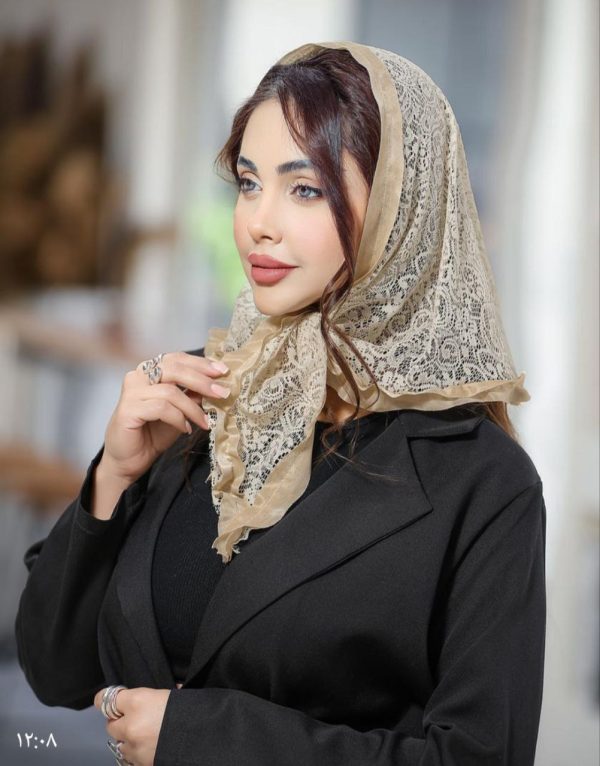 روسری دانتل زنانه و دخترانه شیک و خاص 44498