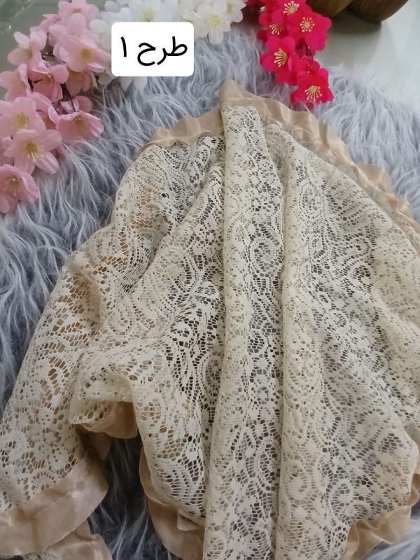 روسری دانتل زنانه و دخترانه شیک و خاص 44498 - Image 6