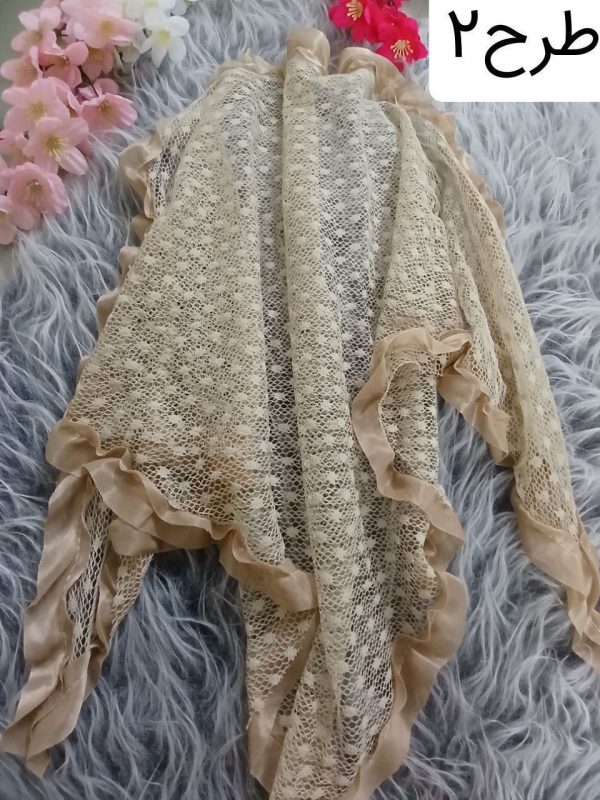 روسری دانتل زنانه و دخترانه شیک و خاص 44498 - Image 7