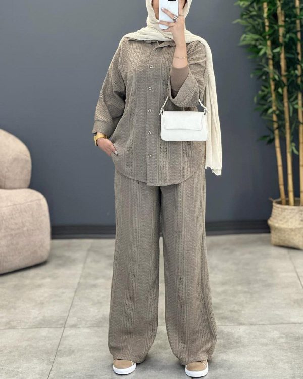 شومیز شلوار زنانه دخترانه دراج کالکشن تابستان 44524 - Image 9