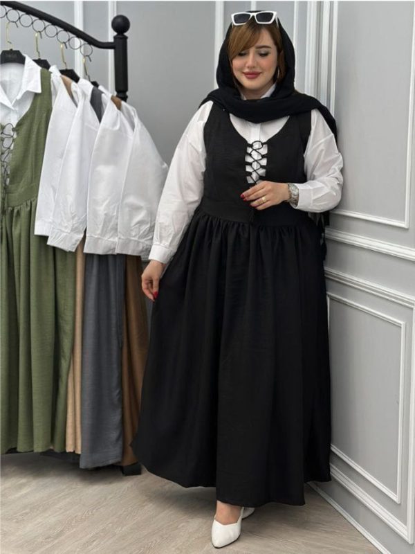 شومیز سارافون زنانه دخترانه نیلی کالکشن بهاره 44505 - Image 4